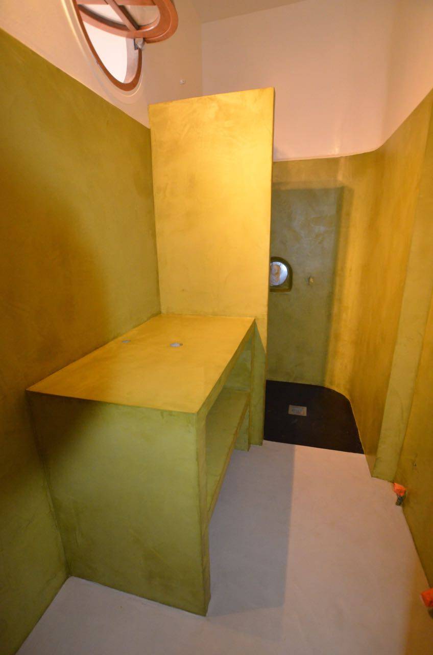 Sol en béton curé pour salle de bain aix en provence