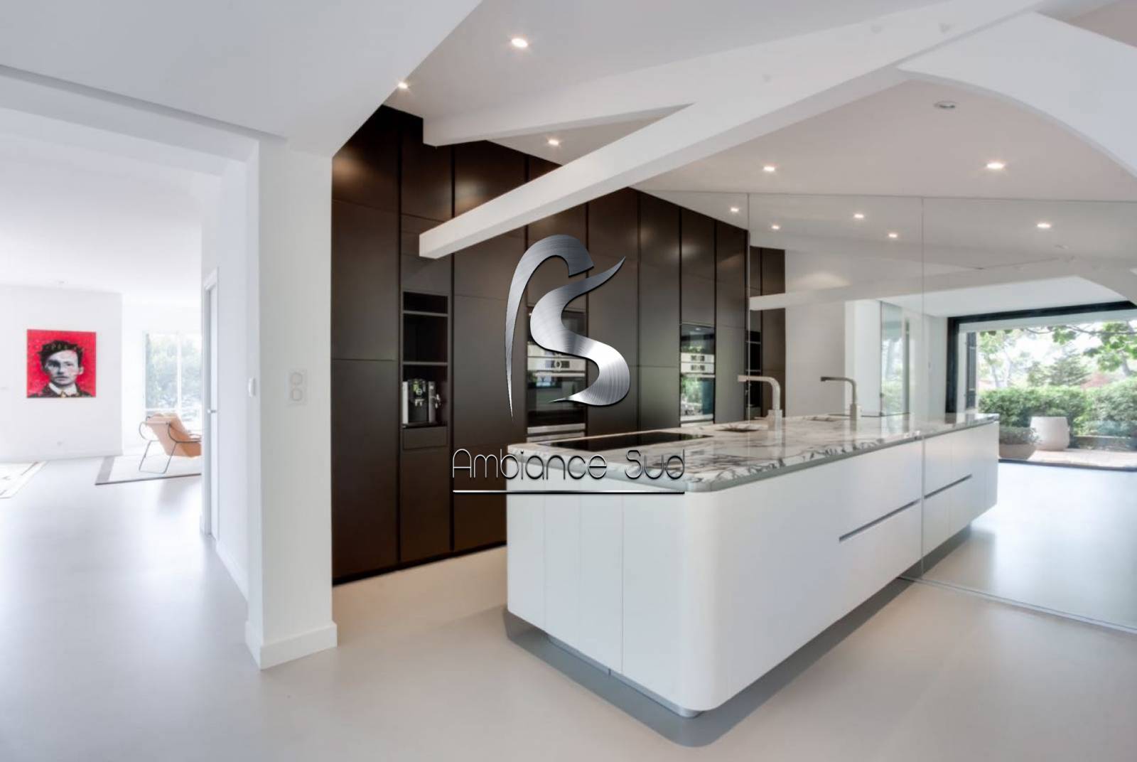 BETON CIRE COULE SOL GRIS NICE